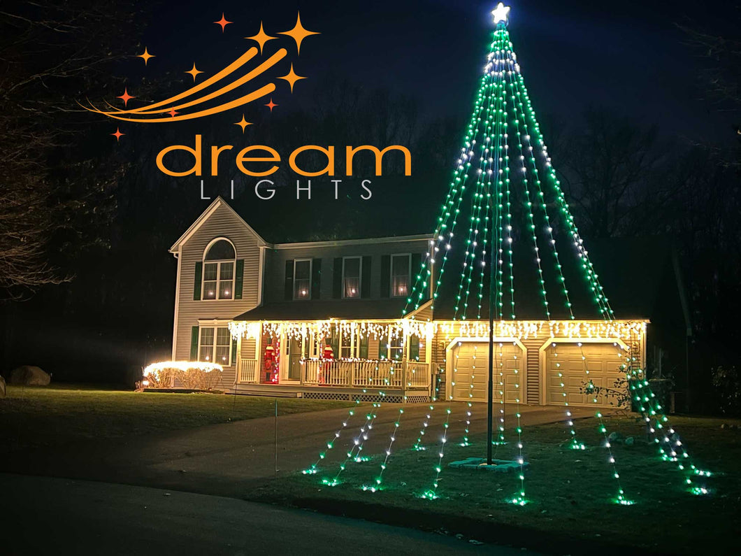 Dream Flagpole Christmas Tree Lights Gen 3- Pre-order will ship June 15th