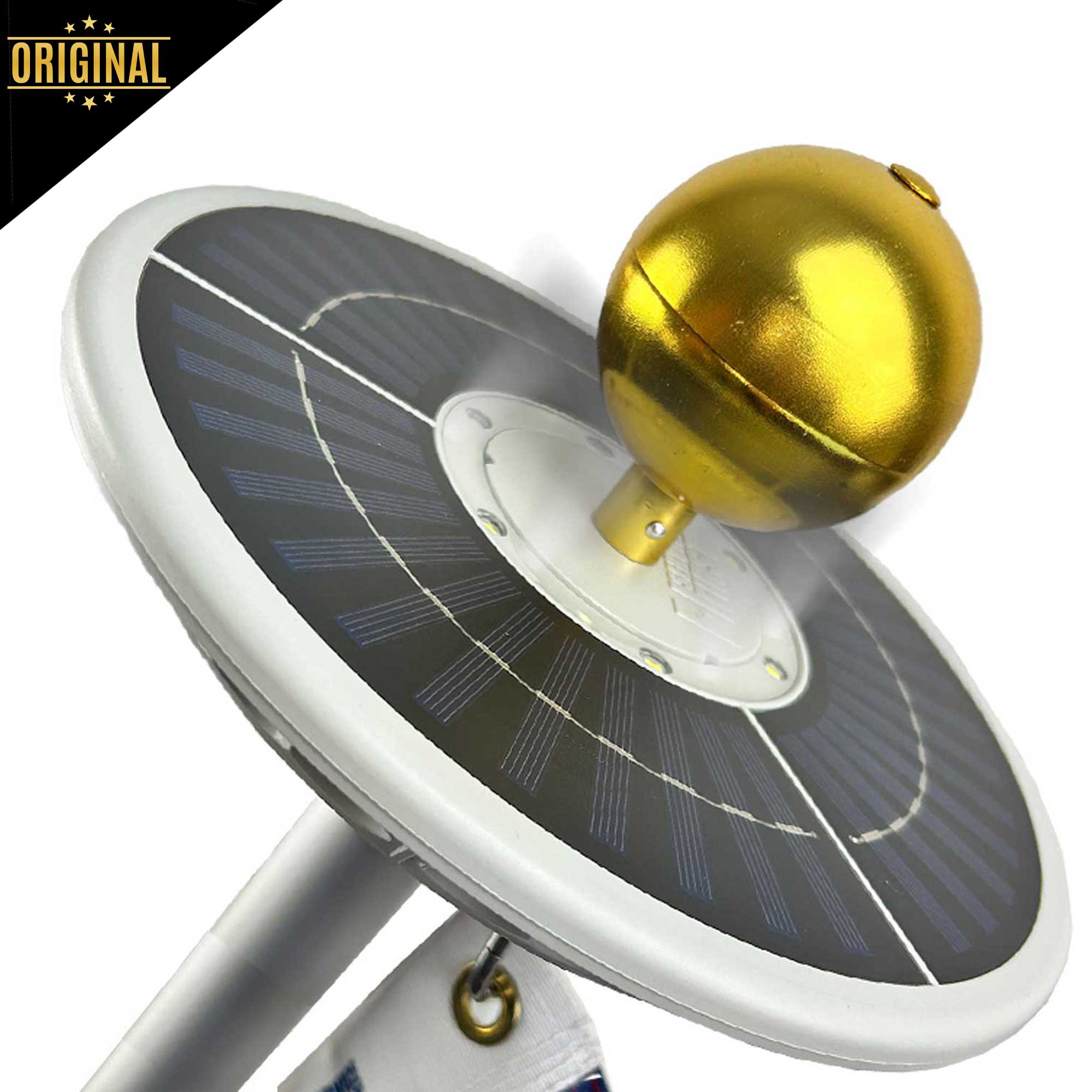 Sirius Solar Power Flagpole Light