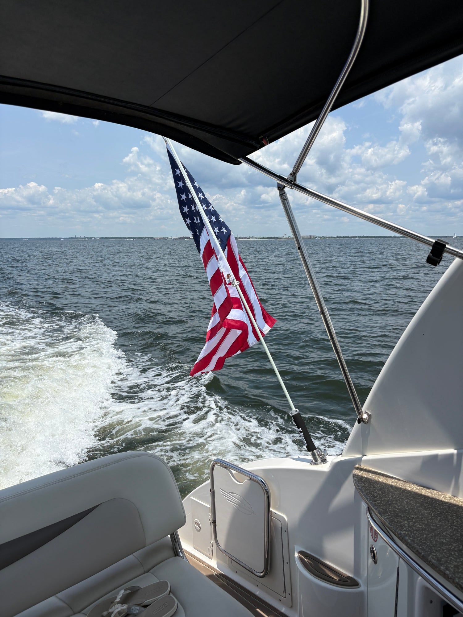Boat Flagpole- Rod Holder Fiberglass Flagpole