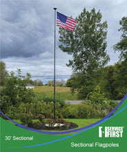 Load image into Gallery viewer, 30&#39; Delta Sectional &quot;Freedom Edition&quot; (Black) Flagpole Kit
