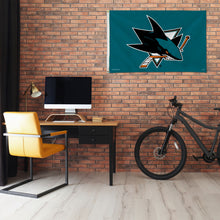 Load image into Gallery viewer, 3&#39;x5&#39; San Jose Sharks Flag
