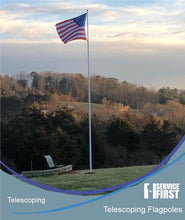Load image into Gallery viewer, 20&#39; or 25&#39; Delta Telescoping (Silver) Flagpole Kit
