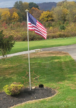 Load image into Gallery viewer, 20&#39; or 25&#39; Delta Telescoping (Silver) Flagpole Kit
