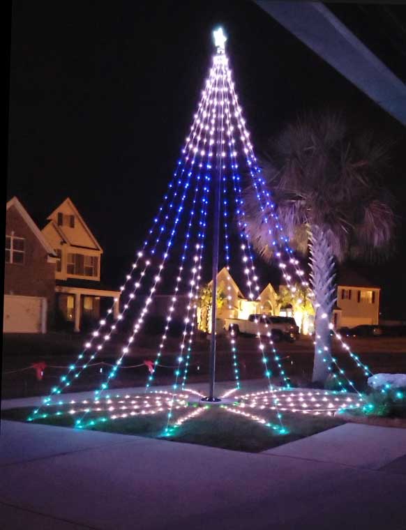 Dream Flagpole Christmas Tree Lights Gen 3