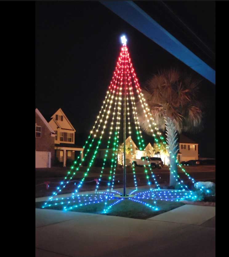 Dream Flagpole Christmas Tree Lights Gen 3