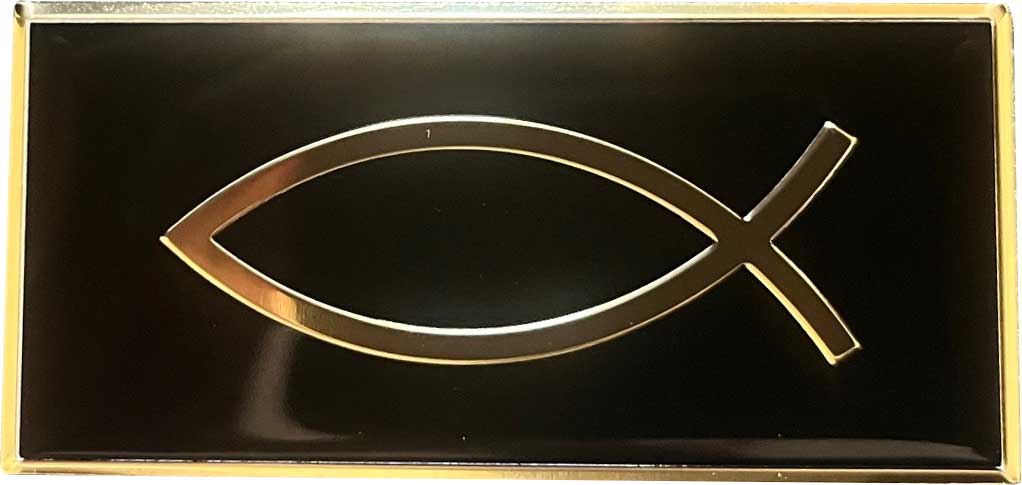 Memorial Flagpole Plaques Gold/Black