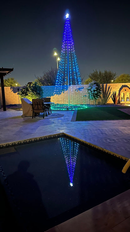 Dream Flagpole Christmas Tree Lights Gen 3