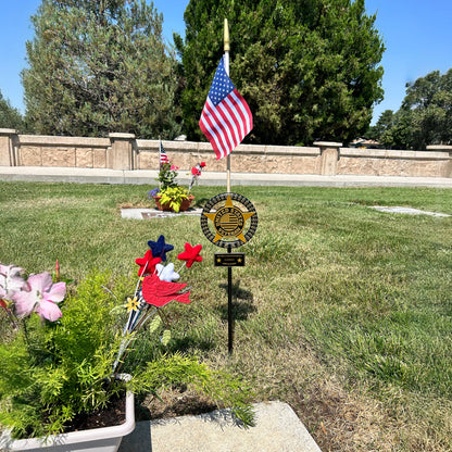 Garden Memorial Plaque and Flag