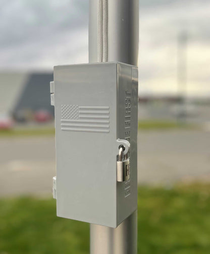 Flagpole Cleat Lock Box