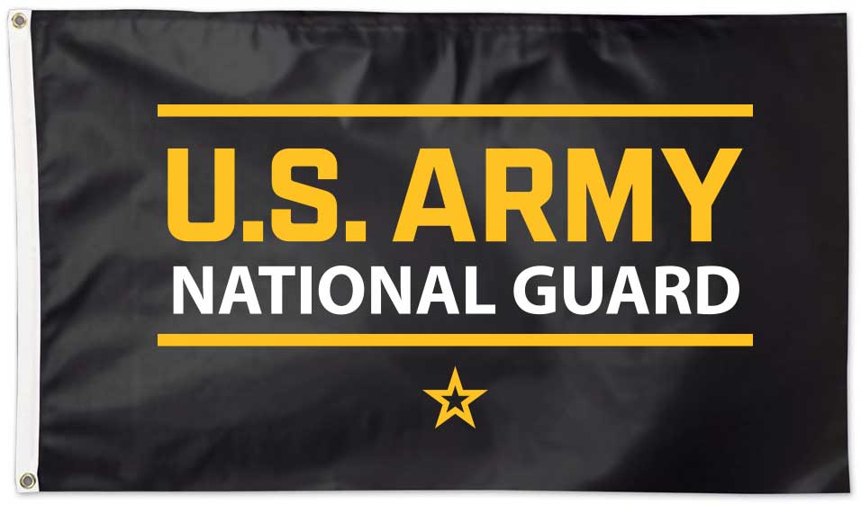 3x5 US Army National Guard Black