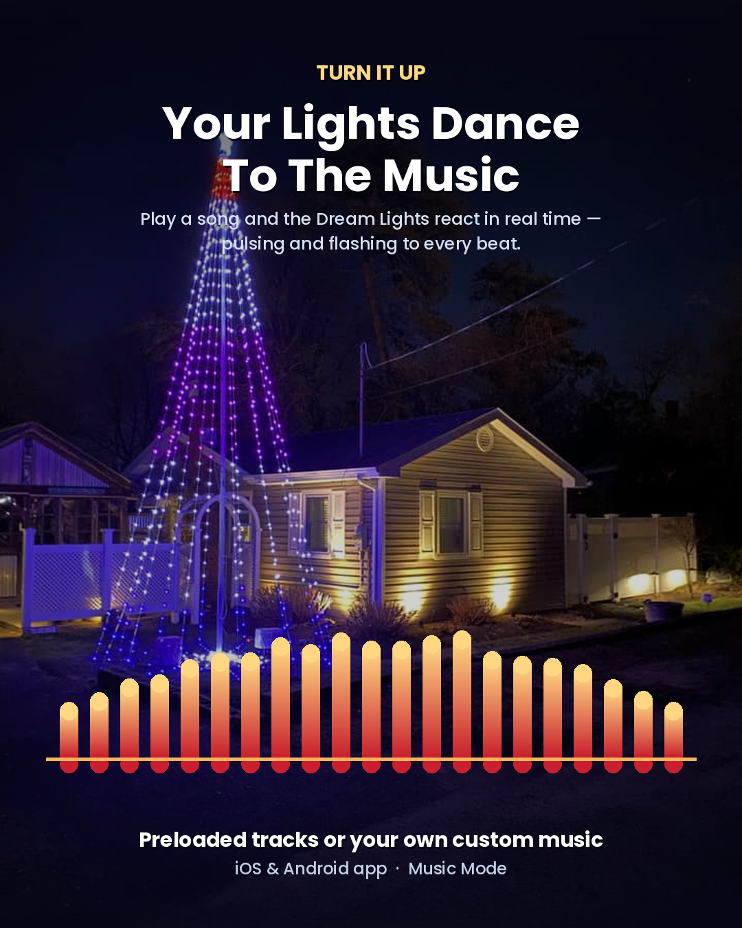**NEW** 2026 Service First Dream Flagpole Christmas Tree Lights Signature Ed.