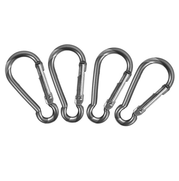 Stainless Steel Flagpole Clip 4-Pack
