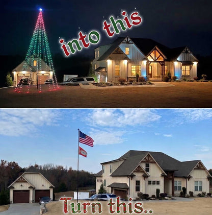 **NEW** 2026 Service First Dream Flagpole Christmas Tree Lights Signature Ed.