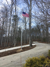 Load image into Gallery viewer, 25&#39; or 30&#39;  Delta Sectional (Silver) Flagpole Kit
