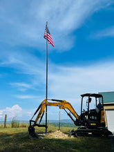 Load image into Gallery viewer, 30ft Delta Sectional &quot;Freedom Edition&quot; (Black) Flagpole Kit
