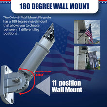 Load image into Gallery viewer, Orion 6&#39; Premium Wall Mounted Flagpole
