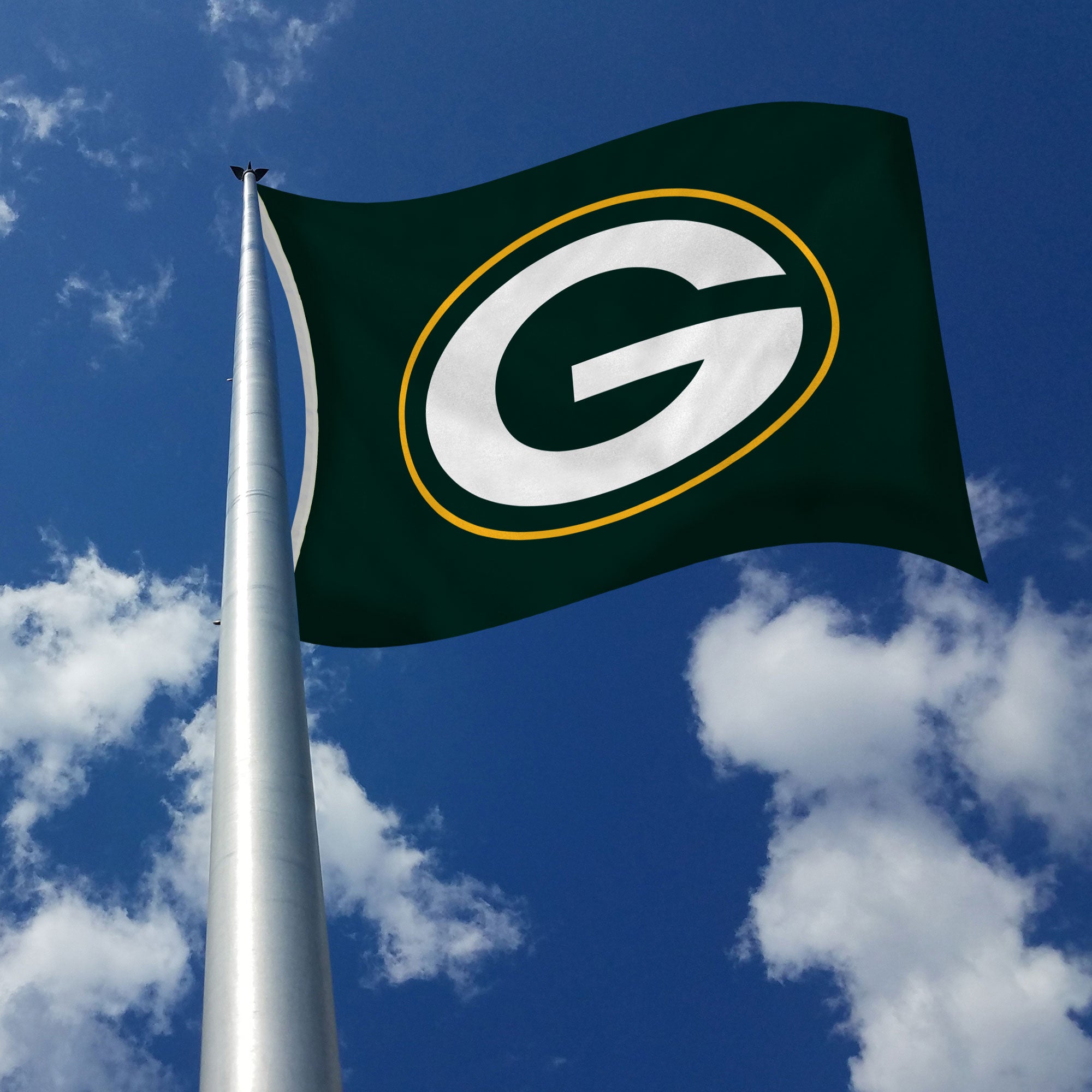 Green Bay Packers Flag 3x5 Retro Logo