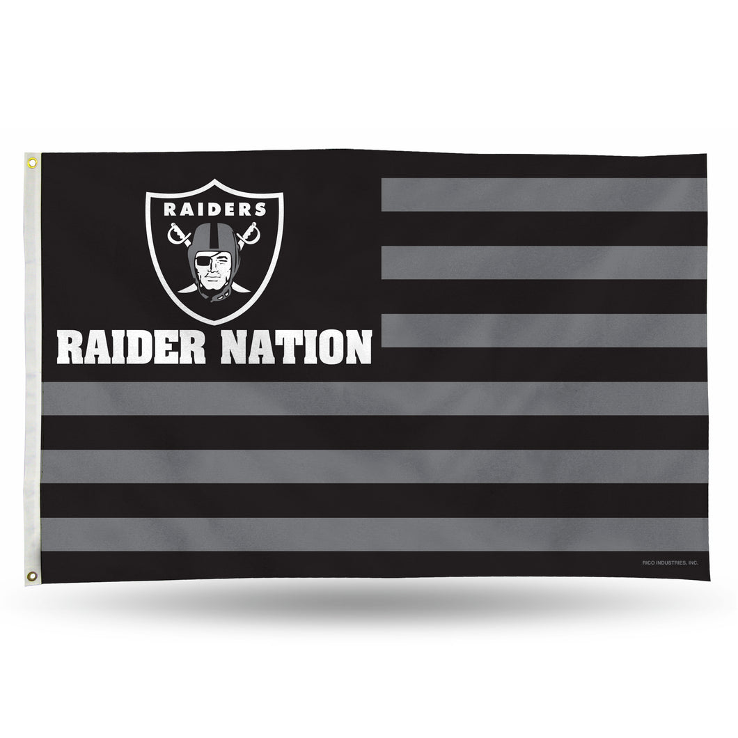 3'x5' Las Vegas Raiders Flag(Striped)
