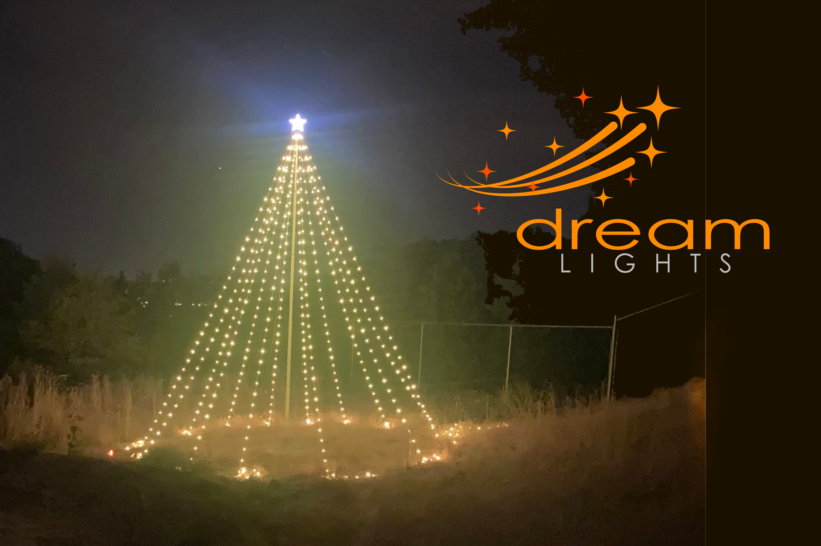 Dream Flagpole Christmas Tree Lights Gen 4- PRE-SALE ONLY