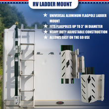 Load image into Gallery viewer, Universal R.V. Flagpole Ladder Mount
