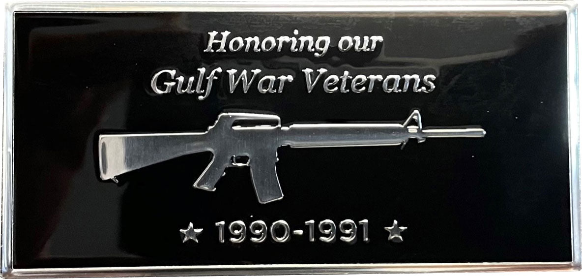 Memorial Flagpole Plaques Silver/Black