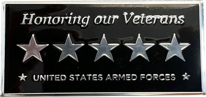 Memorial Flagpole Plaques Silver/Black