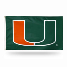 Load image into Gallery viewer, 3&#39;x5&#39; Miami Hurricanes Flag
