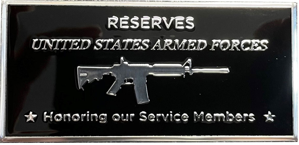 Memorial Flagpole Plaques Silver/Black