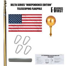 Load image into Gallery viewer, 20&#39; or 25&#39; Delta Telescoping Flag pole &quot;Independence&quot; (Bronze) (NEW!)
